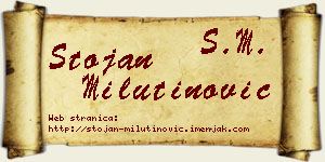 Stojan Milutinović vizit kartica